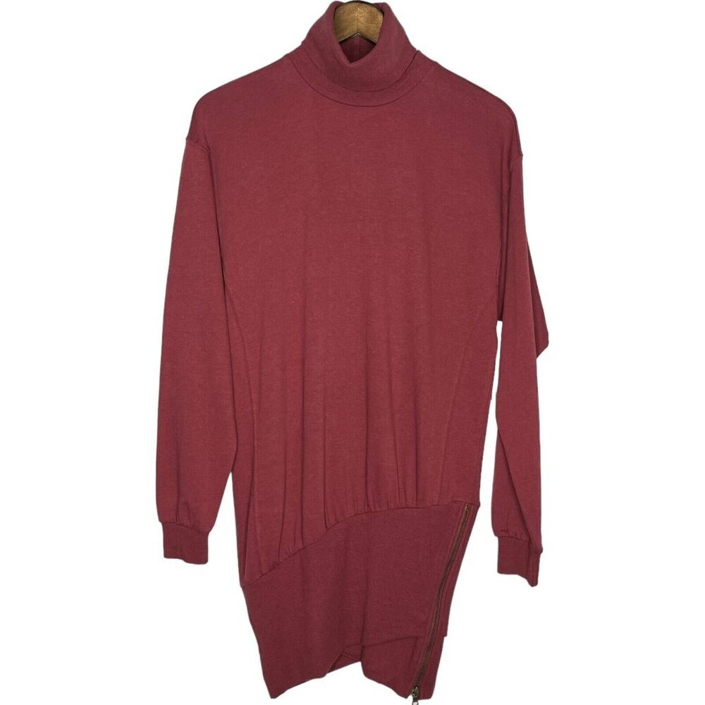 Young‎ Fabulous & Broke NWT Red Long Sleeve Turtleneck Sweatshirt Dress Size XS